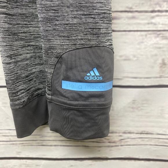 Adidas Stella McCartney Capri Pants Sport Large Workout Yoga Pant Grey Gray  L - Picture 4 of 11